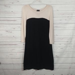 H&M Long Sleeve Ribbon Back Sweater Dress sz M